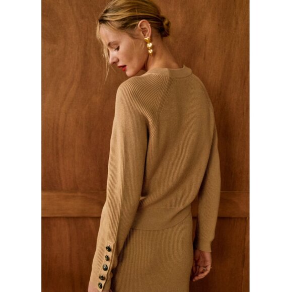 NWOT Sezane Sami Jumper in Camel - Picture 4 of 6